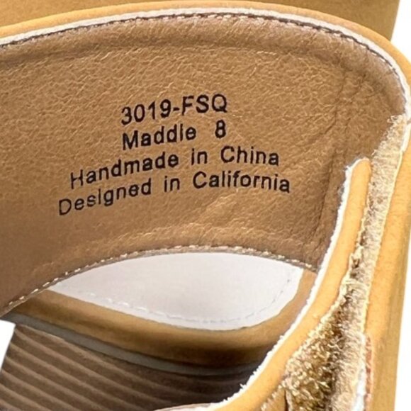 J. Adams Maddie Gold Nubuck Booties Size 8 - Picture 7 of 8